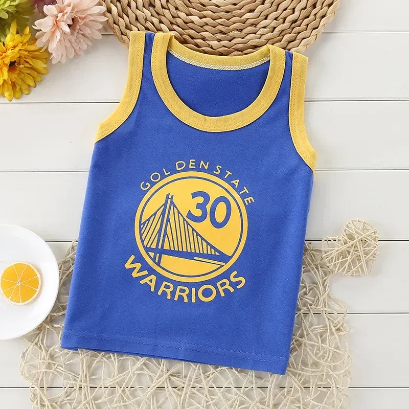Color: GRAY, Kid Size: 6 - Summer Kids Tops Clothes Tank Sleeveless Breathable Cotton Children T-shirt Vest Top Clothing Outfit Cartoon Boys Girls 0-7Years