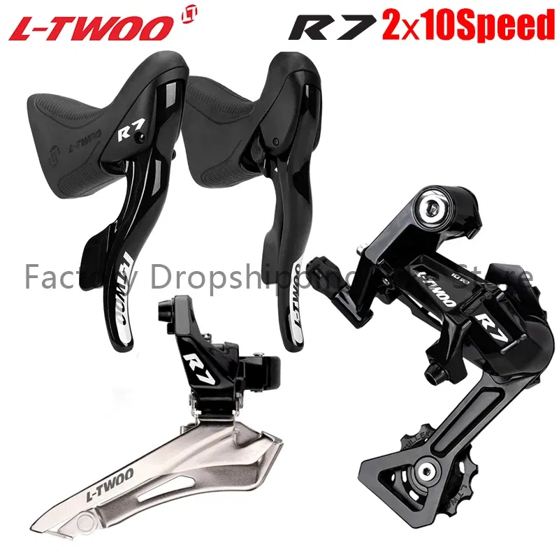 Color: Burgundy - LTWOO R7 Road Bike 2X10 Speed Derailleur Groupset Compatible Shimano SUNSHINE 25T 28T 32T Cassette X10 Chains Bicycle Parts
