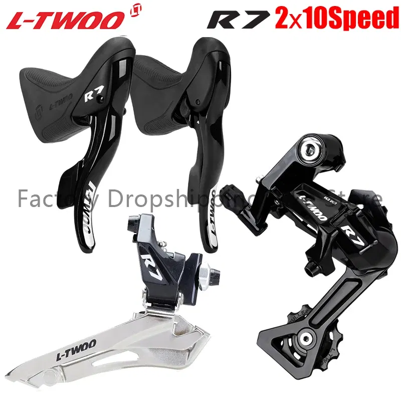 Color: Burgundy - LTWOO R7 Road Bike 2X10 Speed Derailleur Groupset Compatible Shimano SUNSHINE 25T 28T 32T Cassette X10 Chains Bicycle Parts
