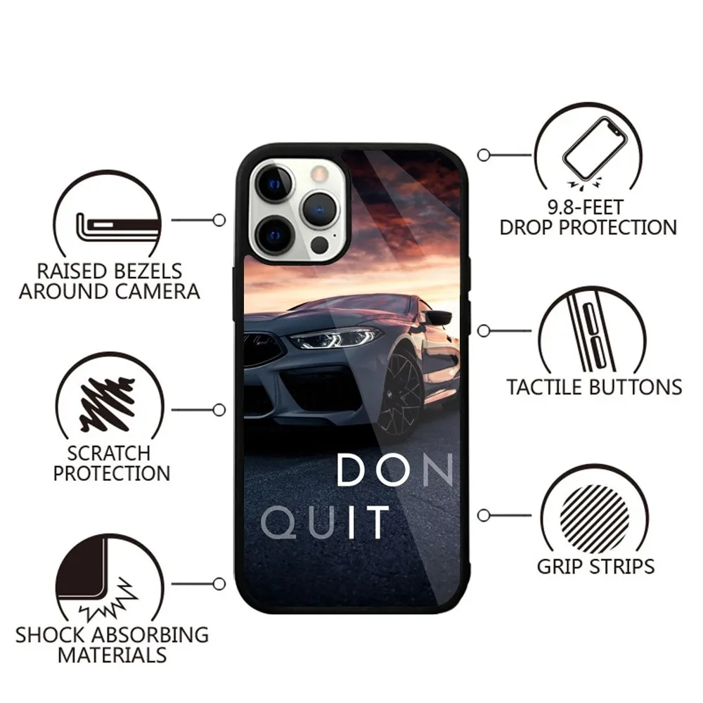 Color: Brown, Material: Cotton Fabric - Blue Red Car for B-BMW   Phone Case Strong Magnetic For IPhone 15,14,13,Pro,Max,Plus,11,12,Mini For Magsafe Wireless Charging