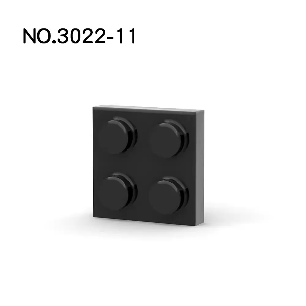 Color: WHITE - 20Pcs  MOC Parts 3022 94148 Plate 2 x 2 Compatible Bricks DIY Assmble Building Blocks Particle Kid Puzzle Brain Toy Birthday Gif