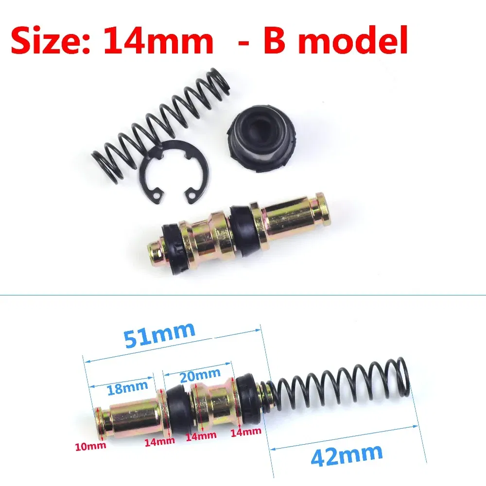Color: Brown - Motorcycle Clutch Brake Pump Piston Plunger Repair Set Master Cylinder Piston Rigs Repair Fit Motocros/Scooter Brake Accessories