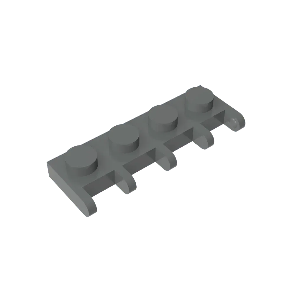 Color: black - Gobricks GDS-M348 Hinge Vehicle Roof Holder 1 x 4 compatible with lego 4315 Assembles Building Blocks children's toys