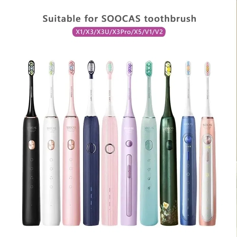 Color: multi - Replacement Brush Head For Xiaomi Electric Sonic Toothbrush Soocas X5 X3 X1 X3U SOOCARE Soft Dupont Bristle Replaceable Heads