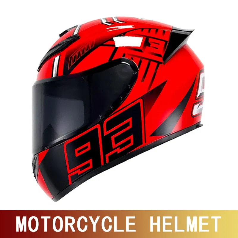 Color: black, Size: L - Motorcycle helmet motorcycle full helmet racing kart winter anti-fog retro personality helmet