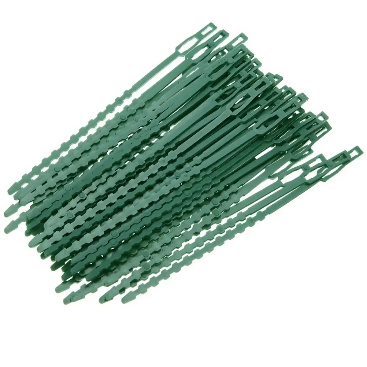 Size: S, Color: Brown - 30/50/100/200Pcs Reusable Garden Cable Ties Plant Support Shrubs Fastener Tree Locking Nylon Adjustable Plastic Cable Ties Tools