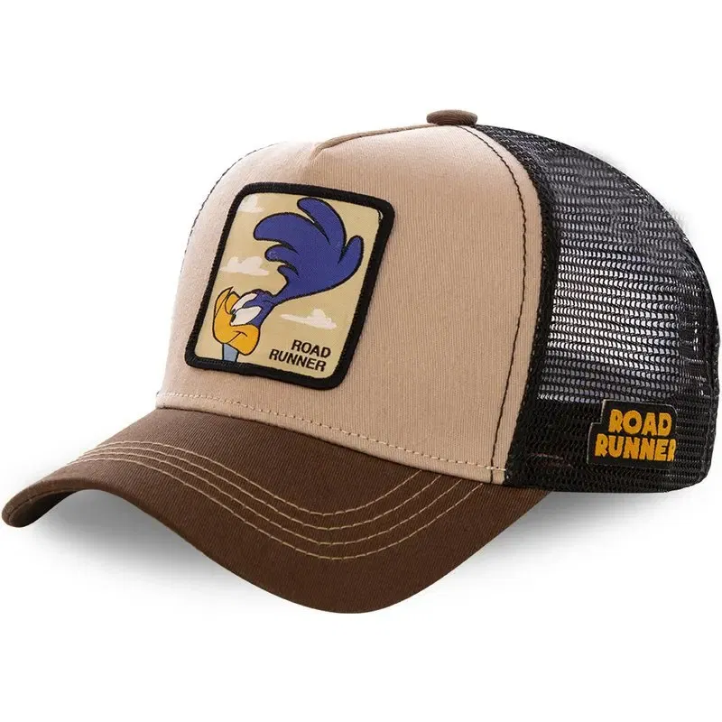Color: Orange - High Quality Disney Styles Anime Cartoon Snapback Cotton Baseball Cap Men Women Hip Hop Dad Mesh Hat Trucker Hat Dropshipping
