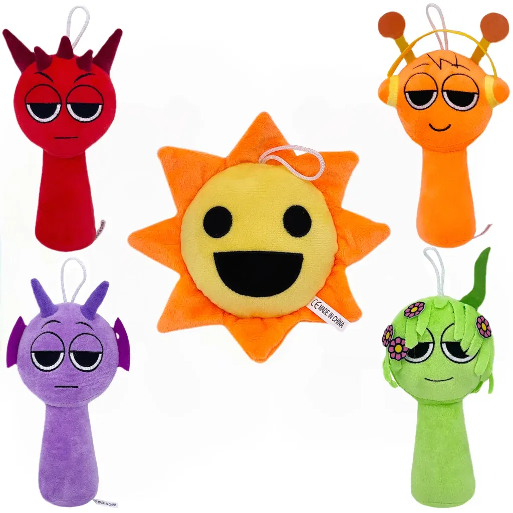 Color: MistyRose - Sprunki Plush Toys Sprunki Incredibox Plushie Sprunki Soft Game Cartoon Pillow Kids Birthday Gifts Stuffed Dolls Christmas Gift