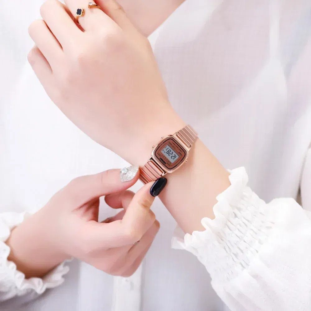 Color: WHITE, Ships From: CHINA - SKMEI1901 Women Top brands Luxury 3Bar Waterproof Ladies Watches Small Dial Digital Watch Relogio Feminino  Fashion Sport Watch