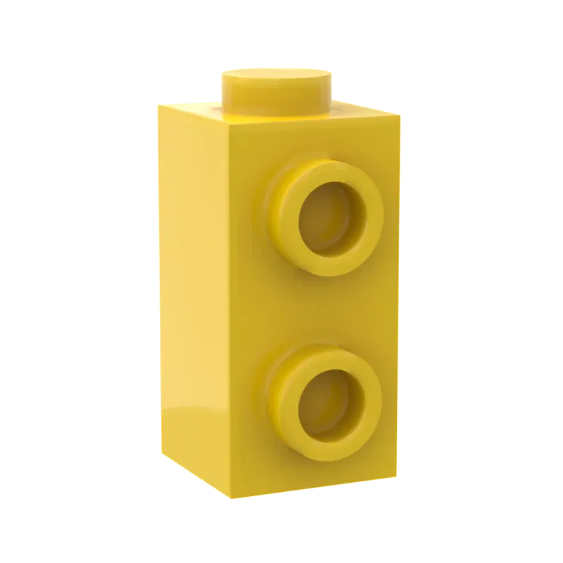 Color: Blue - 10PCS Assembles Particles 32952 1x1x1 2/3 Single side Mini Bricks Building Blocks DIY Replaceable Parts Toys For Children Gifts