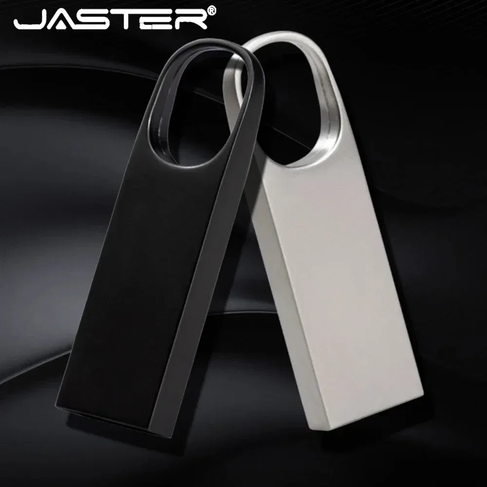 Capacity: 64GB, Color: Silver - JASTER Metal USB Flash Drives 64GB Real Capacity Memory Stick Black Pen Drive 32GB Creative Business Gift Silver Storage U Disk
