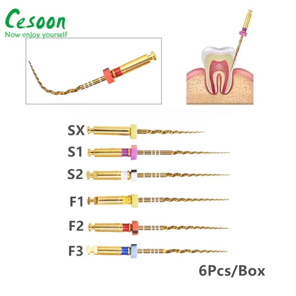 Color: Silver - Dental Heat Activation Gold Flexible Files Endodontic Endo NITI Rotary File Nickel Titainium For Root Canal Dentistry Lab Tools