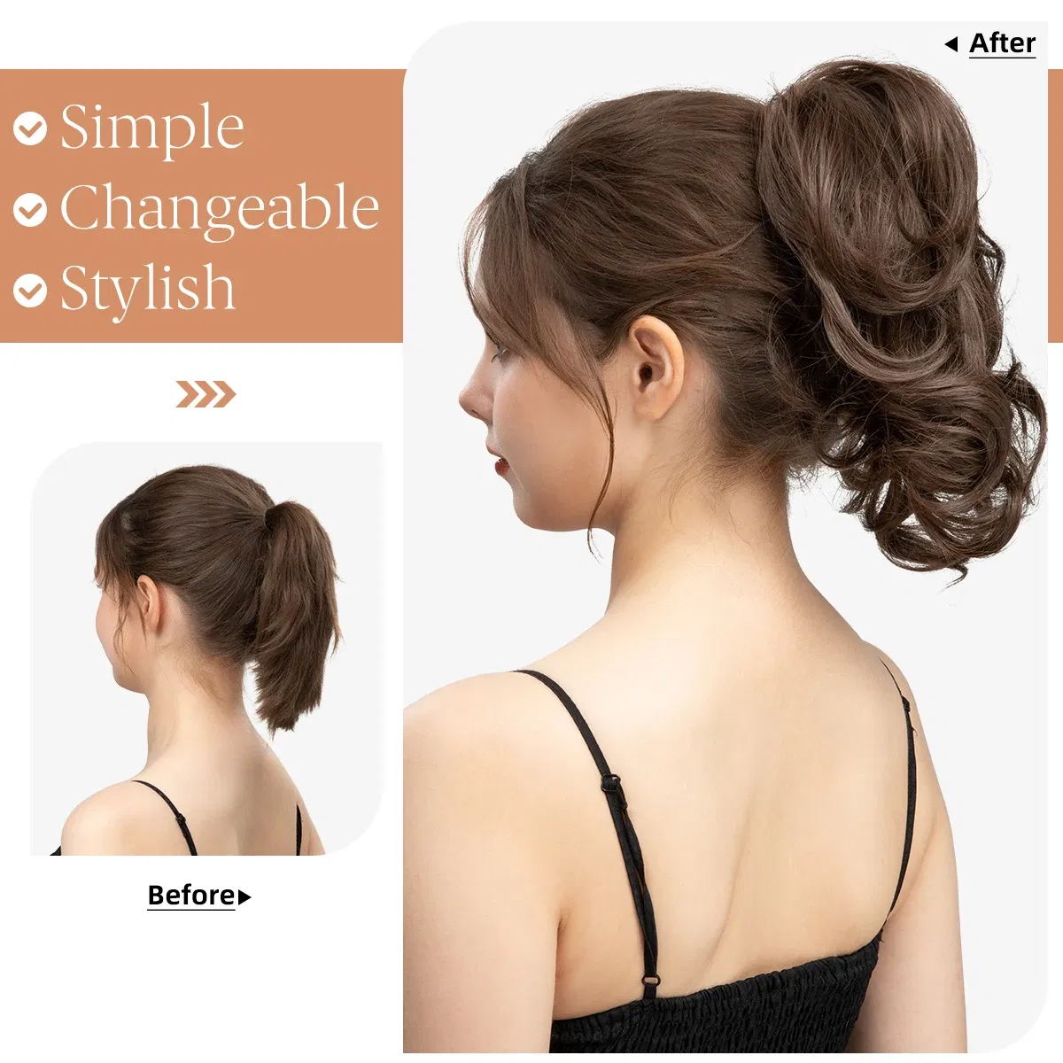 Color: 1B/30HL - SARLA Premium Synthetic Diy Claw Clip In Ponytail Extensions Hairpiece Hair Bun Fake Blonde Natural Hair False Pigtail P026