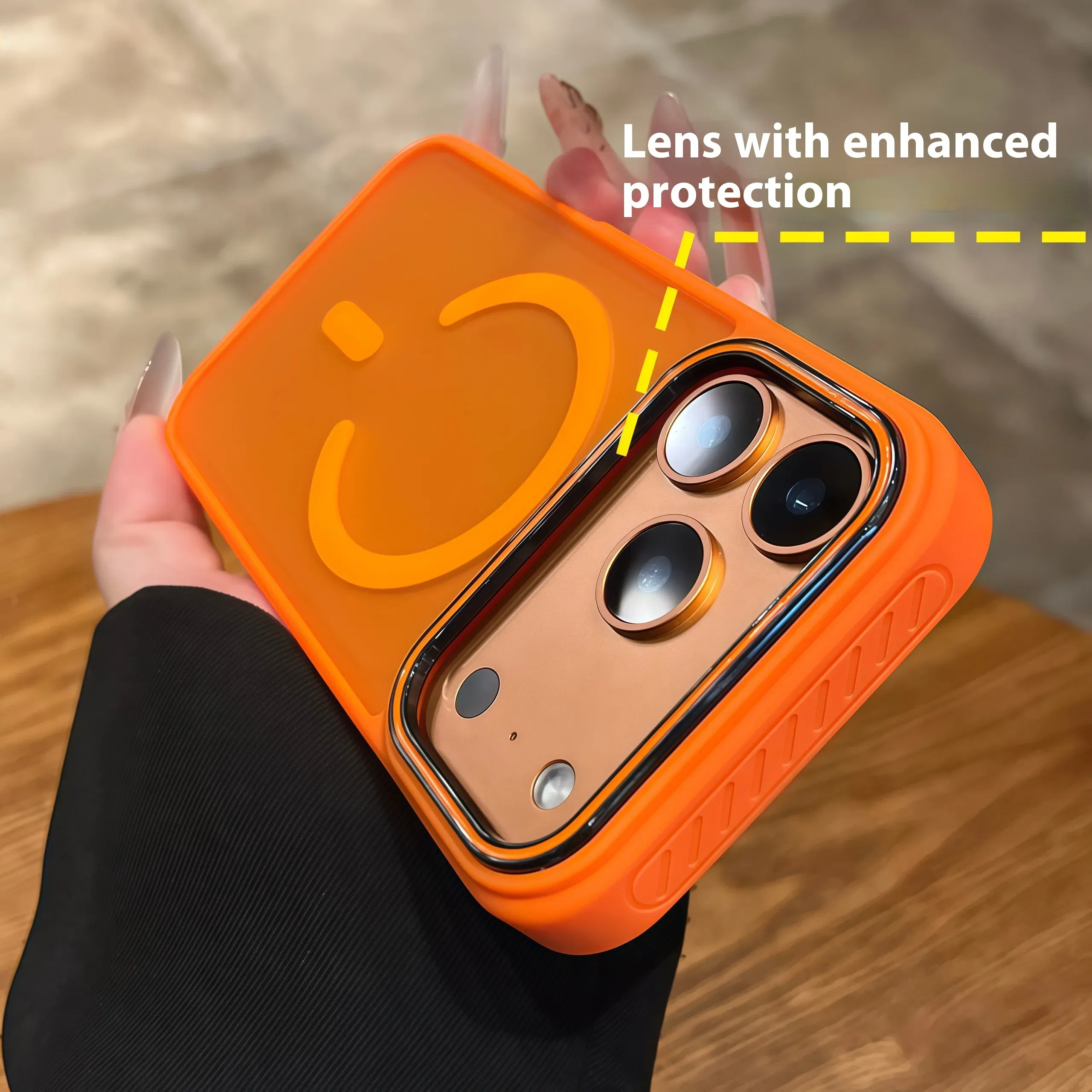 Color: Gold, Compatibility by Model: iPhone 16 - Wireless Charging Matte Magnetic Case for iPhone 17 16 ProMax 15 14 Plus 13 12 11 17 Air Anti Fall Bumper Translucent TPU Cover