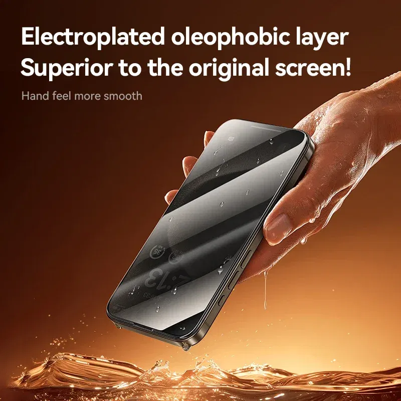 Bundle: 5 Pieces, Ships From: CHINA, Material: pet - Joyroom 1/2PCS 20?° Anti-spy Glass For iPhone 16 15 Pro Max Glass For iPhone 14 13 12 Pro Max Privacy Screen Protector Glass