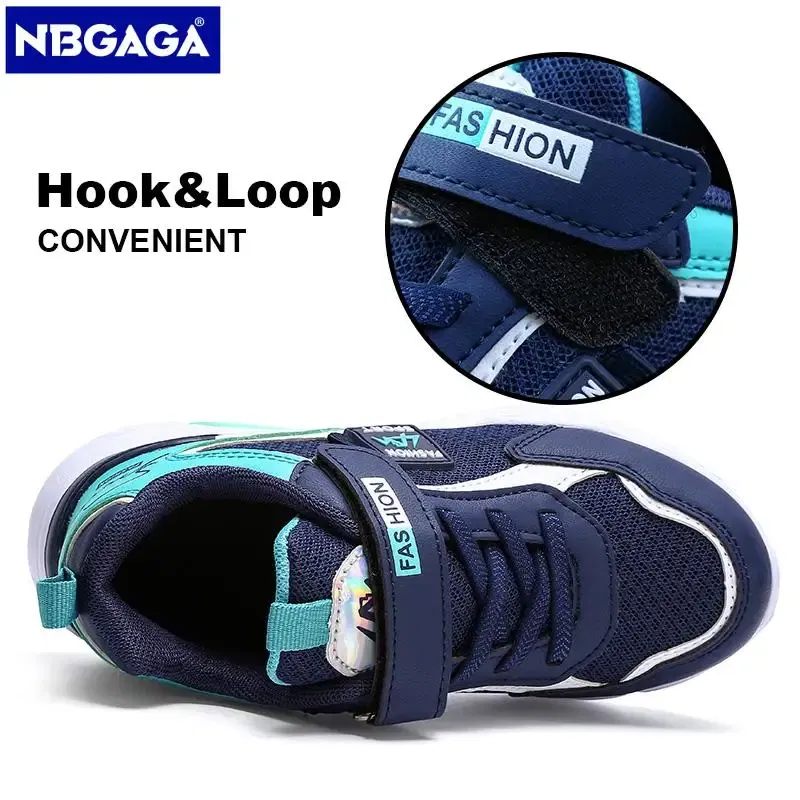 Color: Beige, Shoe Size: 31 - Children Casual Shoes for Boys Breathable Sneaker Summer Air Mesh Kids Hook&Loop Students School Shoe Size28-40