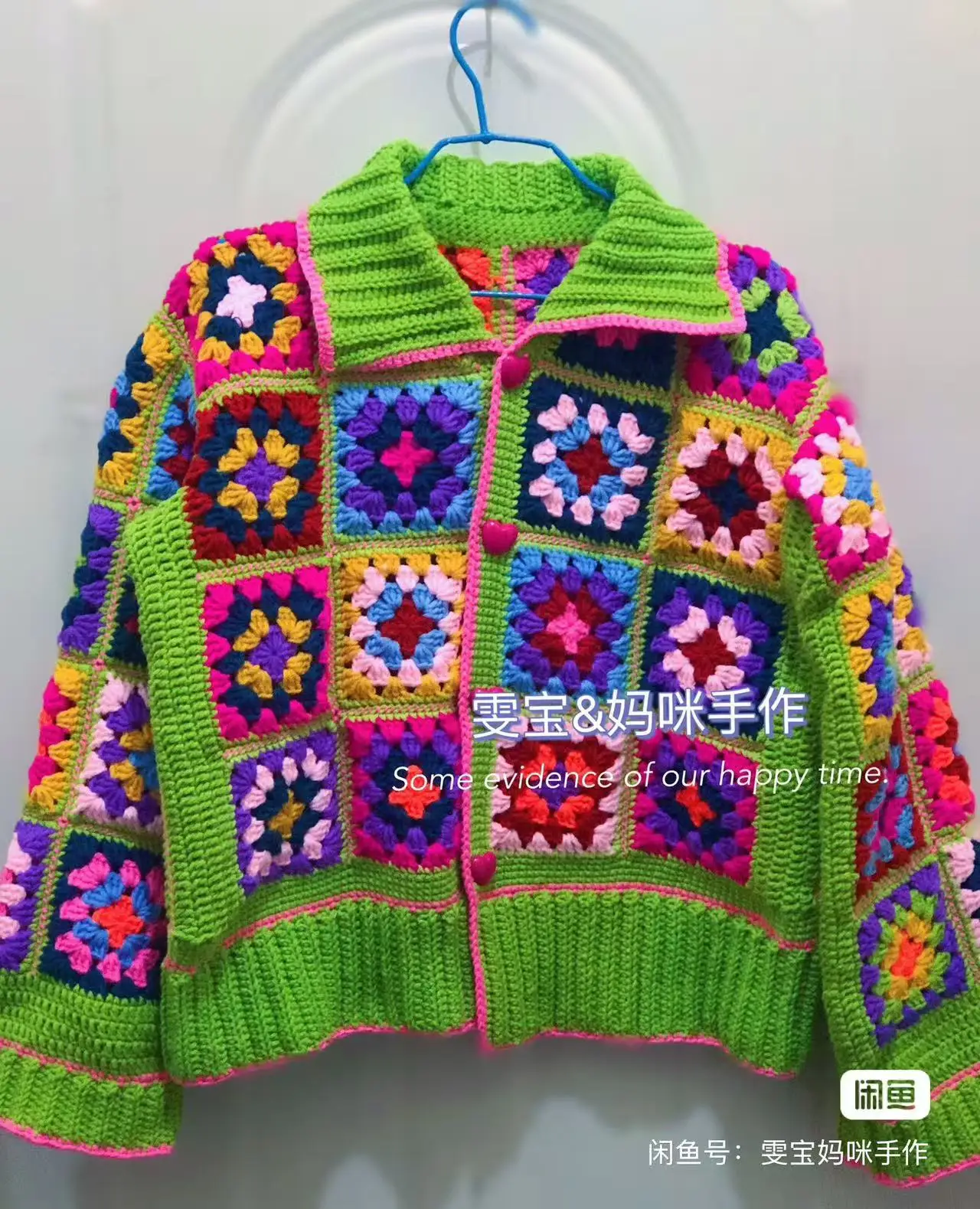 TIYIHAILEY Knitting Crochet Women Hand Made Autumn Winter Outerwear Full Sleeve Flower Cardigan Single Breasted Coat Sweaters
