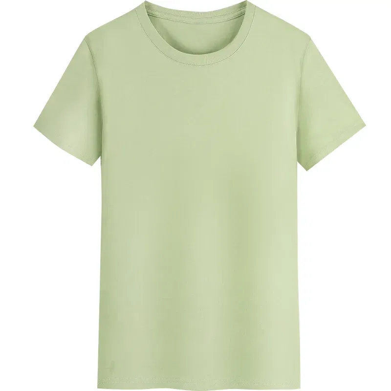 Color: army green, Size: S, Ships From: CHINA - YOTEE Round Neck T-shirt Cotton Logo Customized Embroidery Personal Group Fashion T-shirt Logo Customization