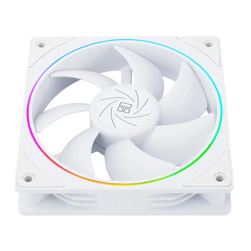 Color: Black, Blade Color: Other, RGB Support: A-RGB - Thermalright TL-S12R-W Case Fan 120mm HALO Reverse CPU Cooling Fan CPU Air Cooler TL-S12 5V 3PIN ARGB Aperture Chassis Fan