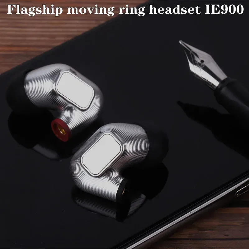 Color: Dark green - IE900 IEM Origin In ear Metal Headset HiFi Monitoring Noise Reduction Mobile Computer mmcx Universal Earplugs IE800S IE300 IE600