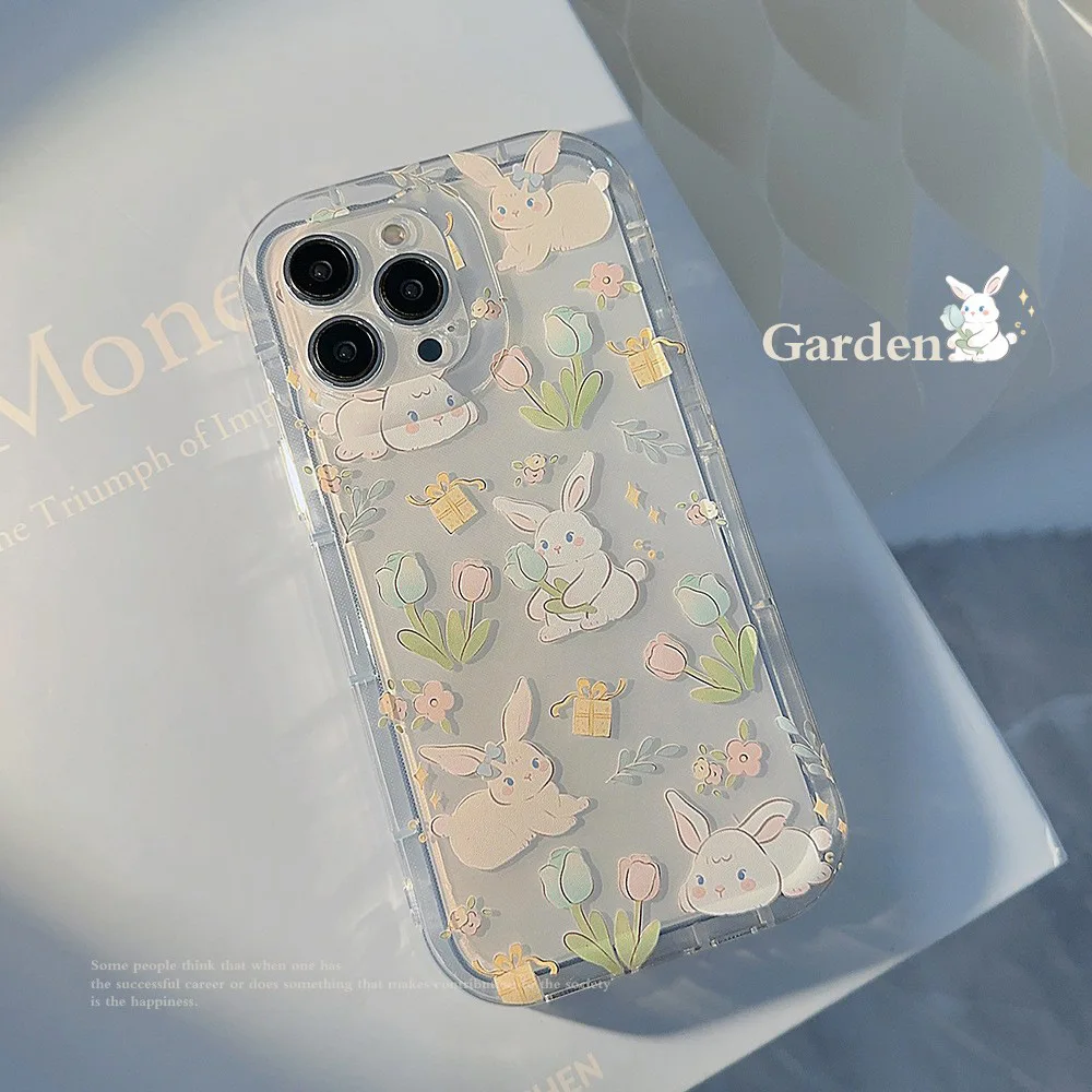 Color: Blue, Compatible-Phone Models: For Samsung Galaxy S21 Plus - Cute Cartoon Bunny Print Phone Case for Samsung Galaxy 24 23 22 21 20 Plus Ultra FE A73 A72 A71 A52 A51 A32 Note 20 Airbag Funda