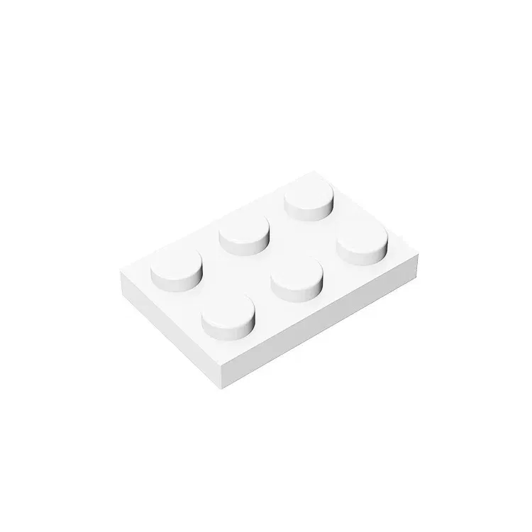 Color: DEEP BLUE - Gobricks GDS-510 Plate 2 x 3 compatible  with lego 3021 pieces of children's toys building block Particles Plate DIY