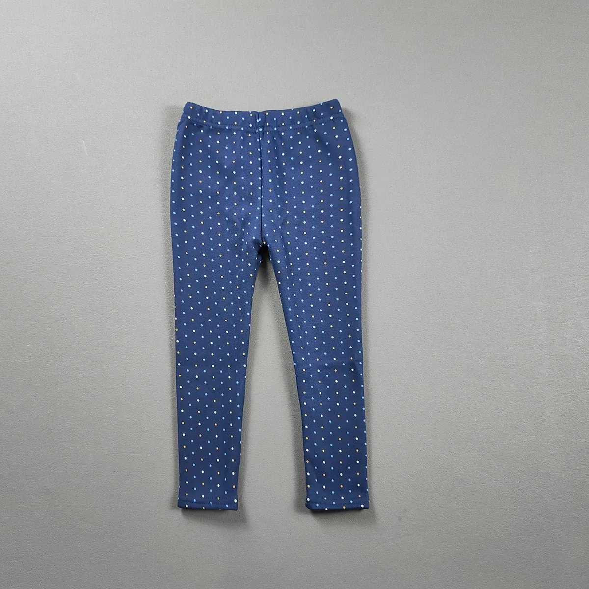 Color: Ivory, Kid Size: 3T - 2-11Y Girls' Pants Autumn and Winter Slim Fit Warm Bottom Pants Thickened Velvet Printed Children's Pants Baby Casual Pants