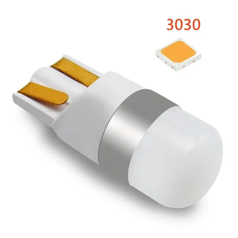 Emitting Color: Crystal Blue - 1PCS 3030 SMD 350LM T10 W5W LED Car Clearance Lights Reading Lamp Auto Vehicle Dome Door Bulb Accessories Pure White 6000K