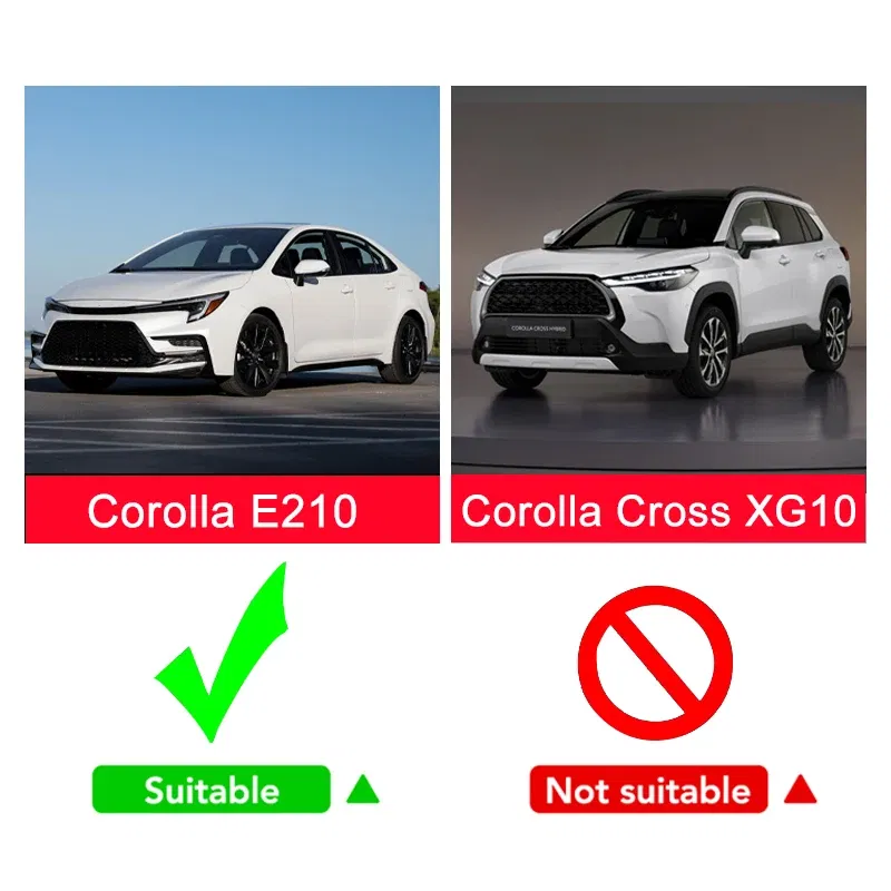 For Toyota Corolla E210 2019 2020 2021 2022 2023 Microfiber Leather Car Center Console Armrest Box Cover Protection Pad  Trims