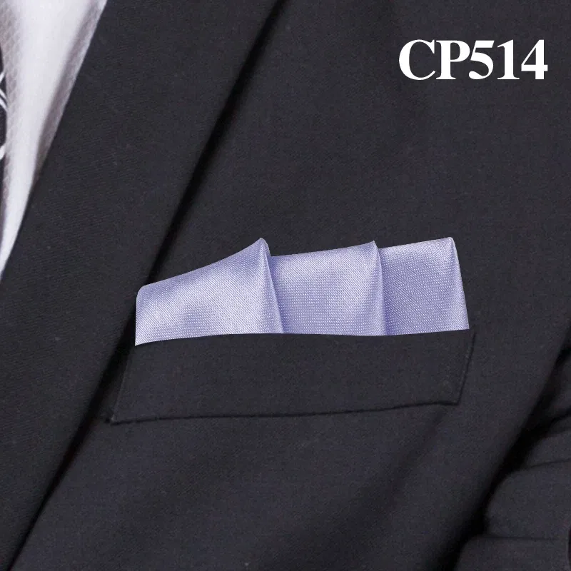 Color: Brown - Satin Handkerchief For Men Candy Color Mens Suits Pocket Square Business Chest Towel Hanky Suit Napkin Solid Hankies