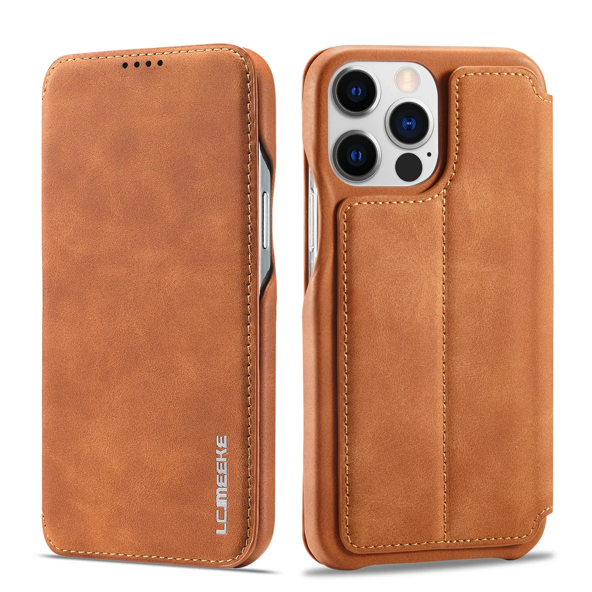 Color: Red, Compatibility by Model: iPhone 13 - Leather Flip Wallet Phone Cover for IPhone 17E 14 15 16 Pro Max 13 12 Mini 11 XS X XR 8 7 Plus SE 2022 Slim Card Slots Book Bag