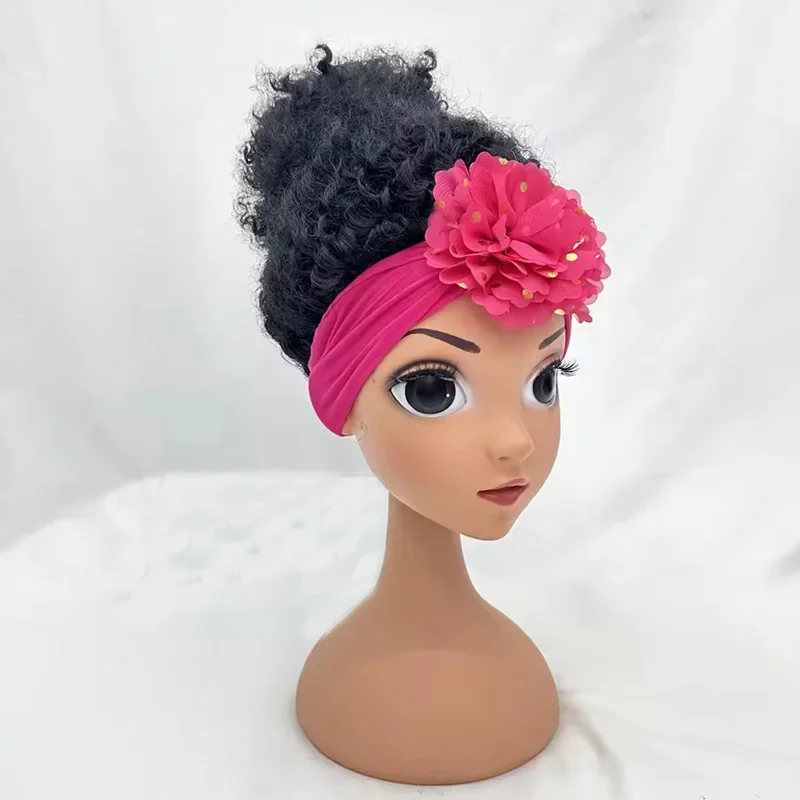 Color: Lavender, Ships From: CHINA - Popular Beauty Girls Full Head Feel Like Human Hair Wig for Kids Girls Synthetic Headband Wigs Soft Breathable Wigs for Baby