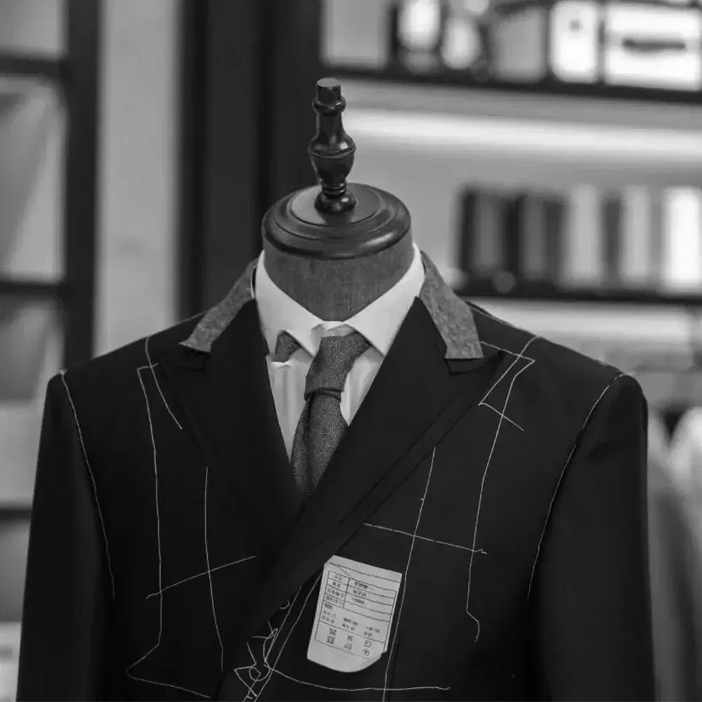 Color: Dark Grey, Size: 5XL - 3 Piece Men Suit Tweed Herringbone Double-Breasted Wedding Tuxedos Size Men Clothing Casual Style Men's Fashion Costume Homme