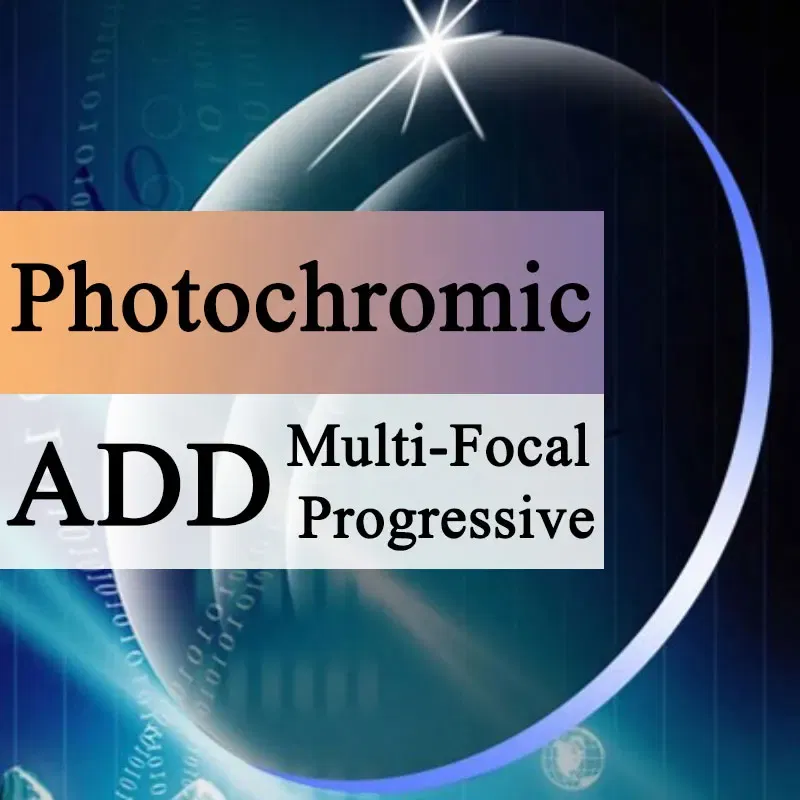 Lenses Color: GRAY, Lens Index: 1.67 - A Pair Optical Lens Progressive Multi-focus & Photochromic Myopia Presbyopia Scratch-resistant 1.56 1.61 1.67 1.74 Index