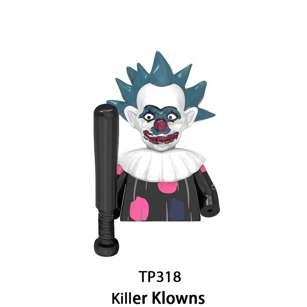 Color: Trans-yellow - 2025 Building Blocks KF6173 KF6175 KF6176 Halloween Horror Jason Sally Leather Face Jack Character Figures Bricks Children Toys