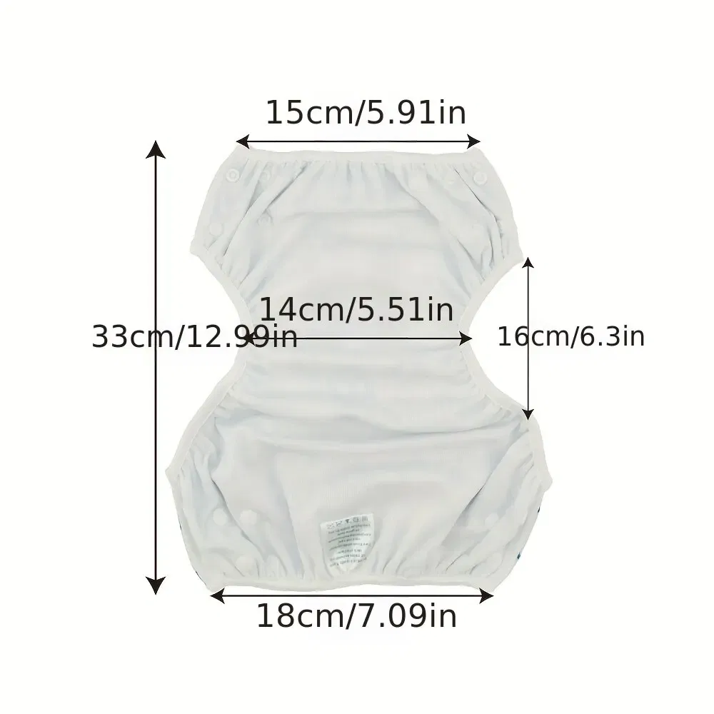 Size: M, Color: Black - 1pc Baby Swim Diapers Reuseable Washable Adjustable for Swimming Lesson Baby Shower Gifts Large Size Baby Boy Girl Swim Nappy