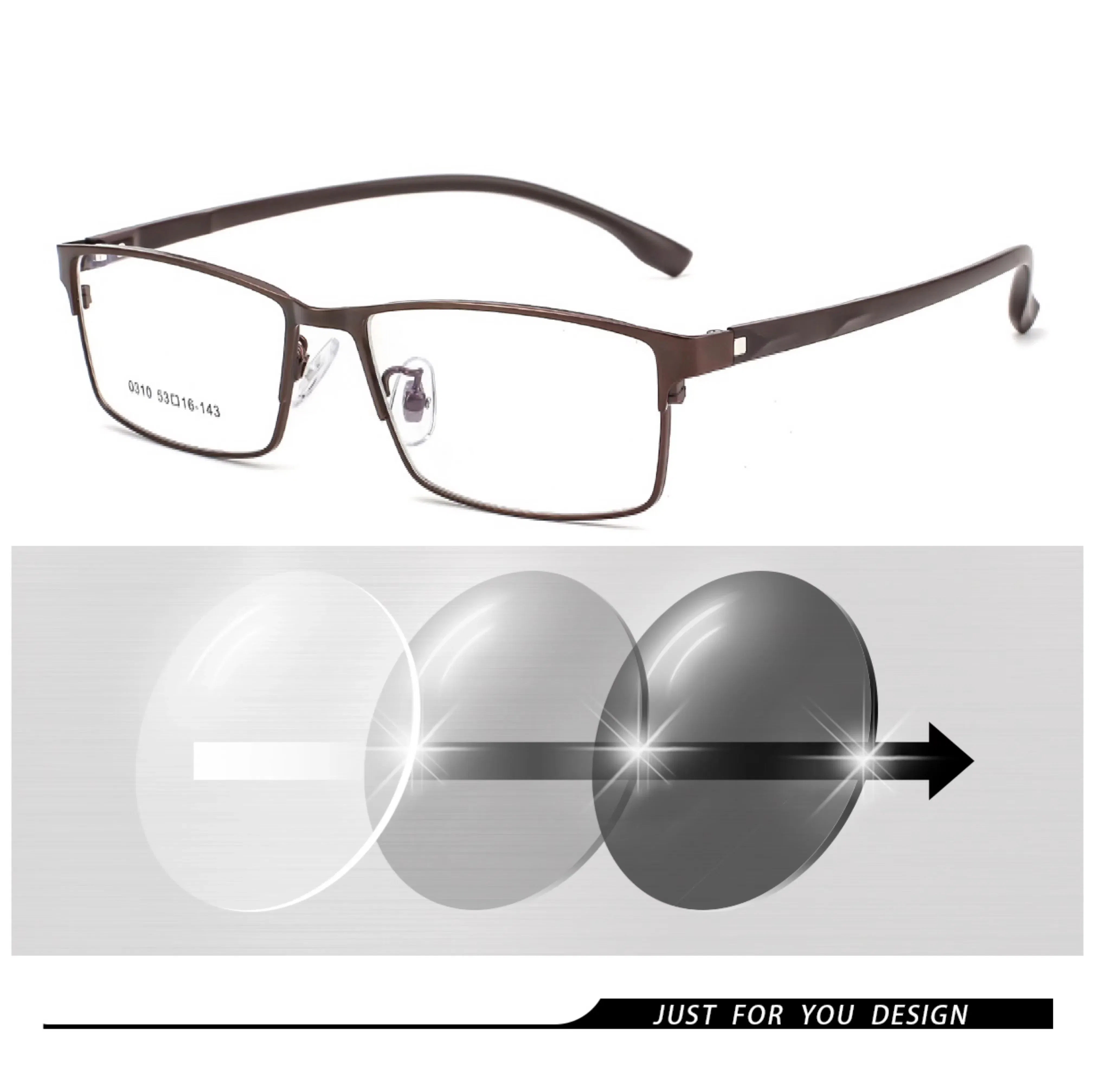 Frame Color: Yellow, Ships From: CHINA, Eye Prescription: +200 - New Finished Myopia Sun Photochromic Glasses Fashion Chameleon Gray Lens Metal Legs With Degrees Sunglasses -1 -1.5 -2.0 -2.5 -3
