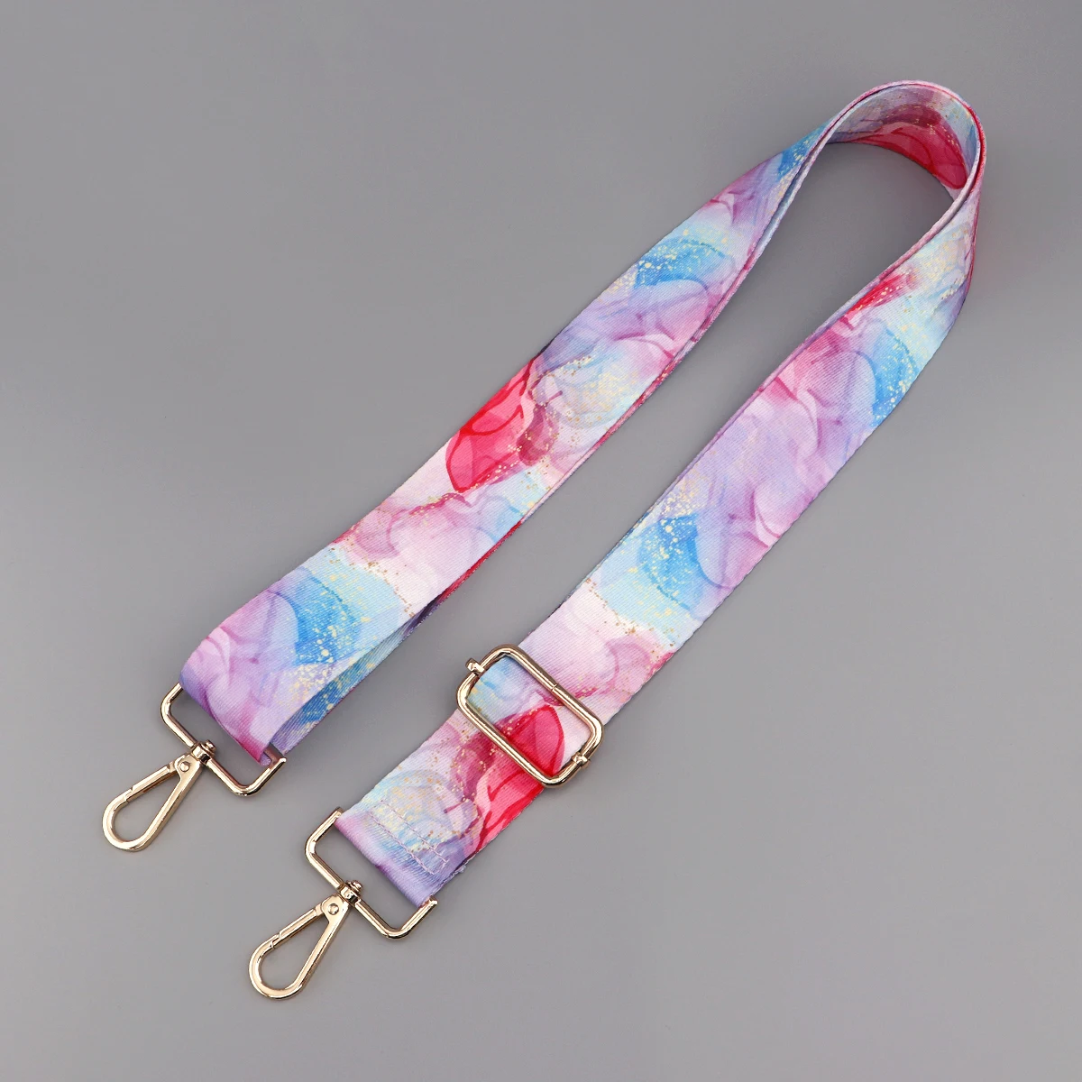 Color: Chocolate - Marbling Adjustable Strap Crossbody Shoulder Wide Bag Strap Bag DIY Women Shoulder Bag Handles Strap Adjustable Hanger Parts