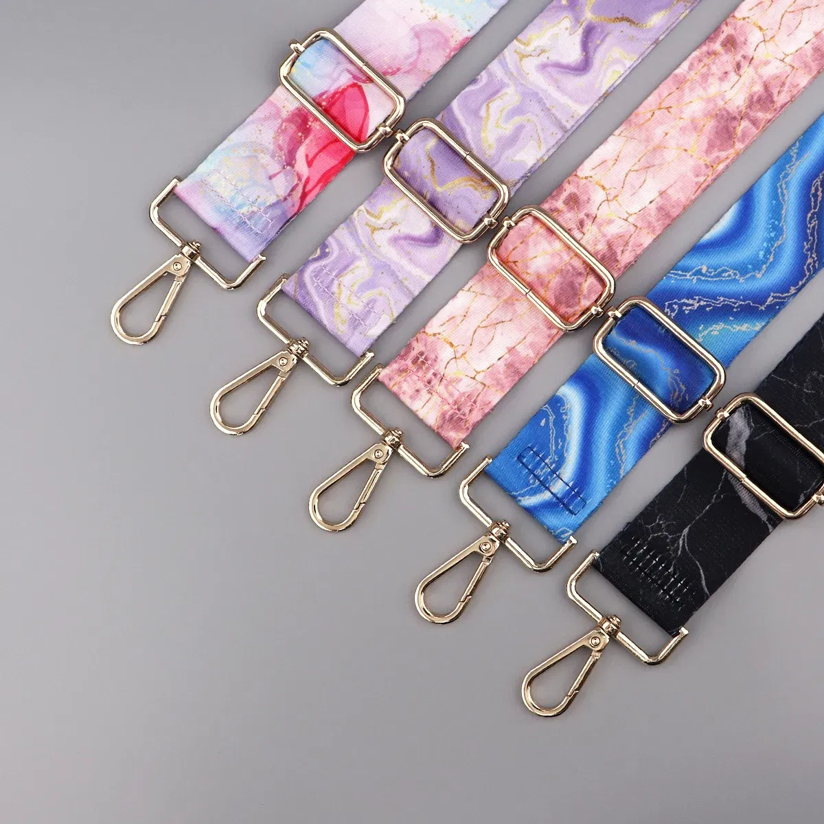 Color: Chocolate - Marbling Adjustable Strap Crossbody Shoulder Wide Bag Strap Bag DIY Women Shoulder Bag Handles Strap Adjustable Hanger Parts