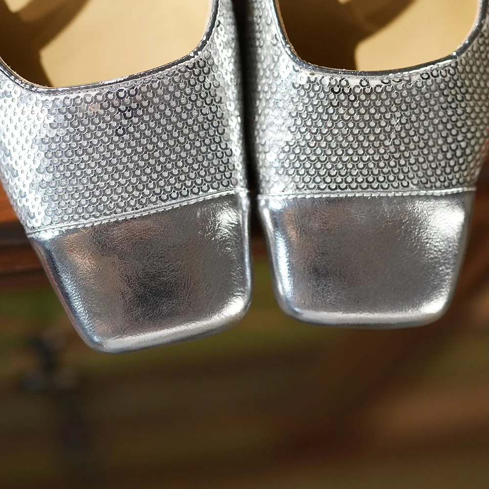 Color: Beige, Shoe Size: 36 - 【JOCHEBED HU?‘Sexy Genuine Leather Square Toe Women Sandals Thin High Heels Slingback Pumps Fashion Office Party Shoes 33-40
