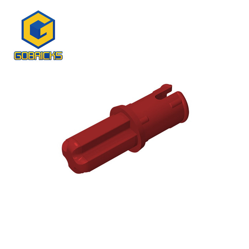Color: wood - Gobricks 10PCS Bricks Technical Axle 1 with Pin with Friction Ridges Lengthwise Compatible With 43093 Pieces of Toys Parts