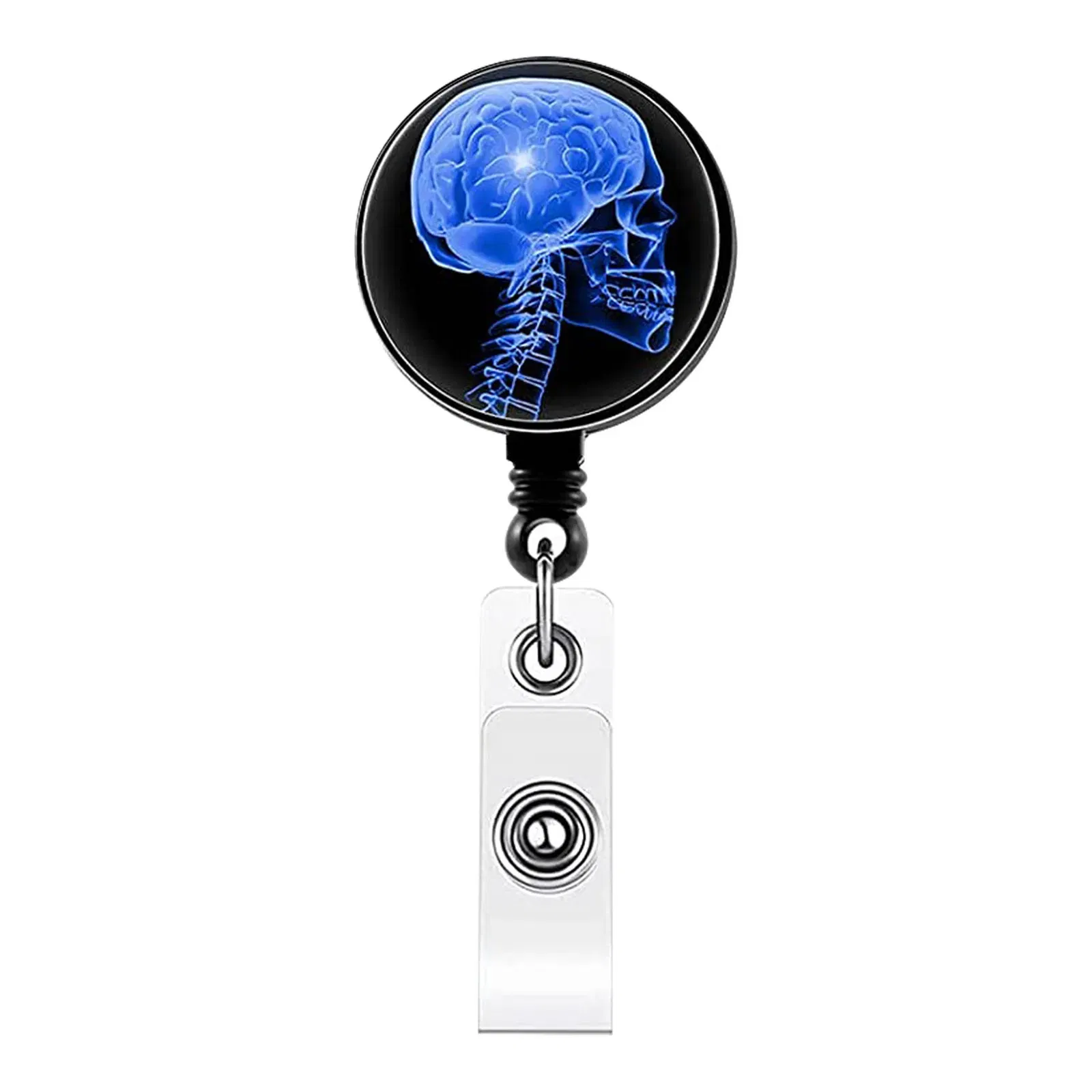 Color: light green - X-Ray Badge Reel Retractable Radiology Badge Reel Holder Ct Rays Nurse Doctor Student Card Reel Clip Office Supply Recoil Badge
