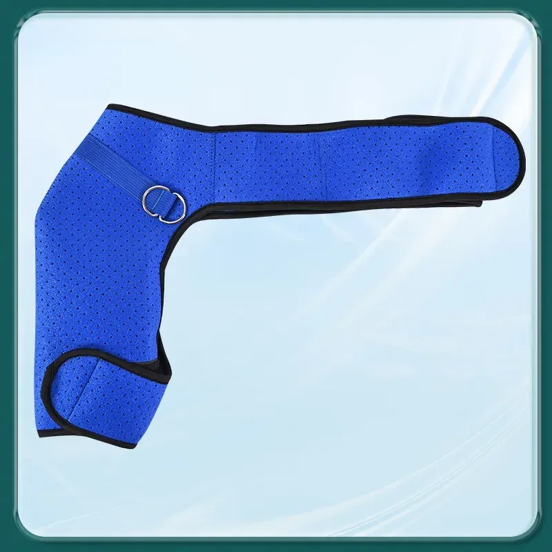 Color: Red, Size: Small - Adjustable Shoulder Support Band Elbow Joint Clavicle Fracture Fixation Strap Pain Relief Shoulder Droop Arm Injured Guard Sling