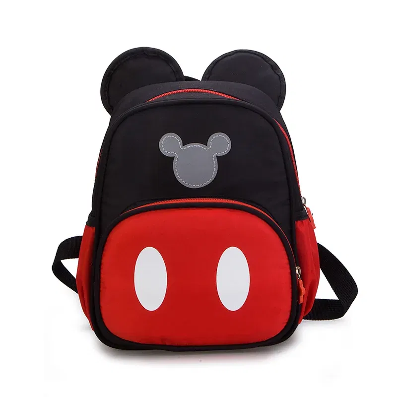 Color: Beige - 2024 Disney Mickey&Minnie Children Schoolbag Kids Backpack Kindergarten School Bags Baby Girls Boys Backpacks