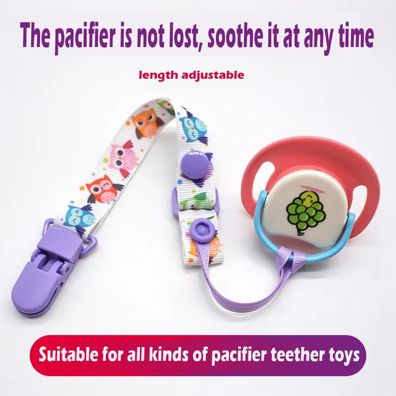 Color: light yellow, Ships From: CHINA - 1pcs Adjust Baby Pacifier Clip Chain Ribbon Dummy Holder Chupetas Soother Pacifier Clips Strap Nipple Holder for Infant Feeding