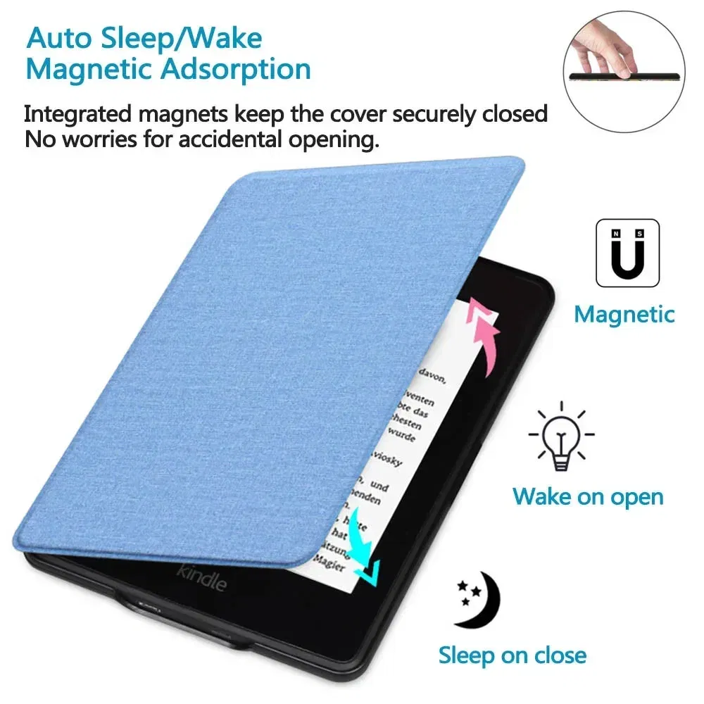 Color: ROSE RED, Size: TEN - Handle Case for Kindle Paperwhite 2022 2021 Pouch 1 2 3 4 5 6 7 8 9 10th 11th Generation 6/6.8 Inch 2019 2018 Protective Cover