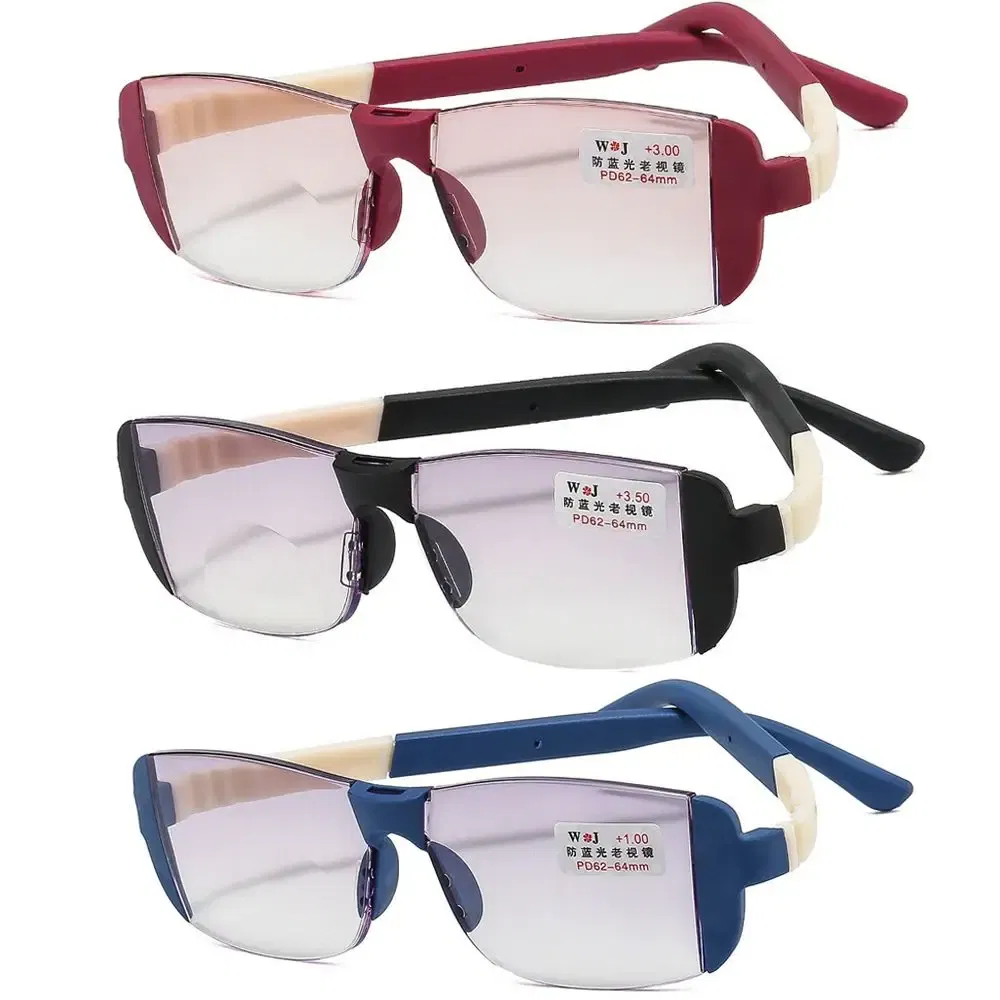Frame Color: WHITE, Eye Prescription: +250 - Fashion Anti-Blue Light Reading Glasses Urltra-Light Eye Protection Men Women Elegant Comfortable Eyeglasses Unisex Glasses