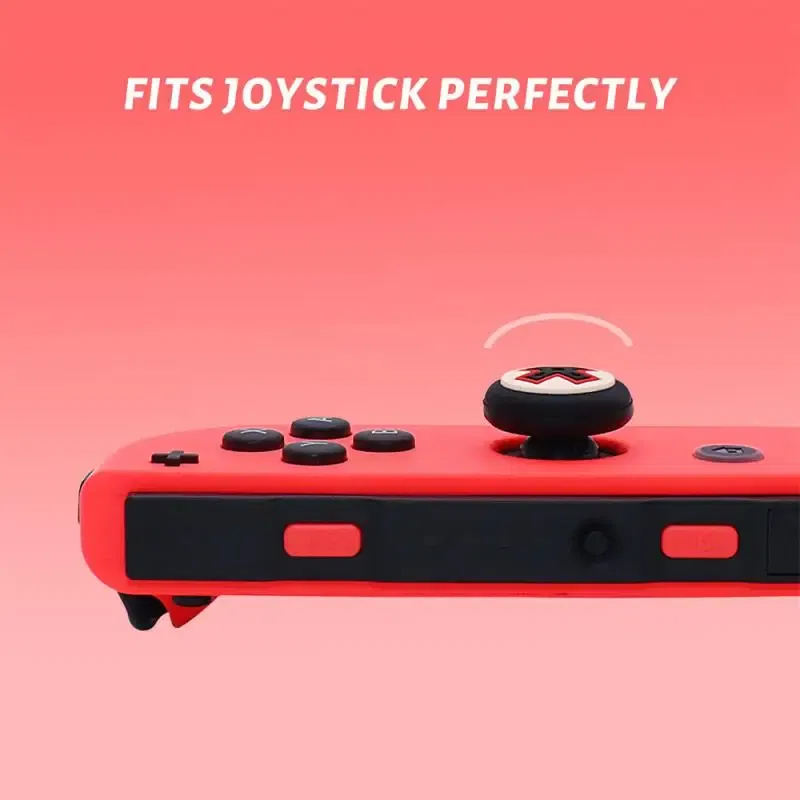 Color: Red, Ships From: Russian Federation - for Nintendo Switch Joycon Thumbstick Caps Silicone Rocker Case Joystick Cover Protective Cover Joy Con Grip Cap for Switch OLED