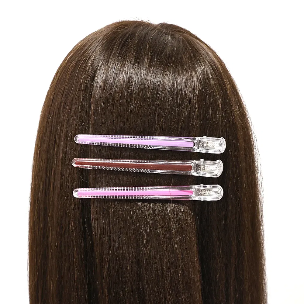Color: PURPLE, Ships From: CN - 12pcs Heat-Proof Hairpins Hairdressing Sectioning Cutting Hair Clamps Anti-static Women's Hair Clips Styling Accessories
