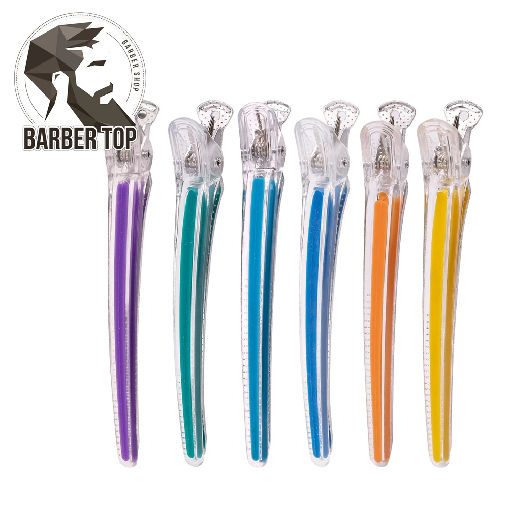 Color: PURPLE, Ships From: CN - 12pcs Heat-Proof Hairpins Hairdressing Sectioning Cutting Hair Clamps Anti-static Women's Hair Clips Styling Accessories